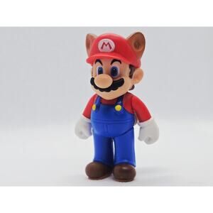 Jakks Super Mario 2" 2.5 Inch World of Nintendo Series Raccoon Mario Figure